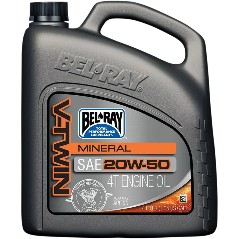 Commander Maintenant Bel-ray Huile moteur V-Twin 20W-50 4-Stroke Mineral 4L