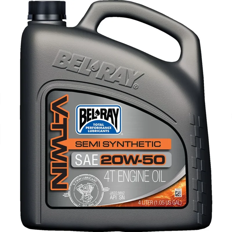 Affaire À Saisir Bel-ray Huile moteur V-Twin 20W-50 4-Stroke Semi-Synthetic 4L