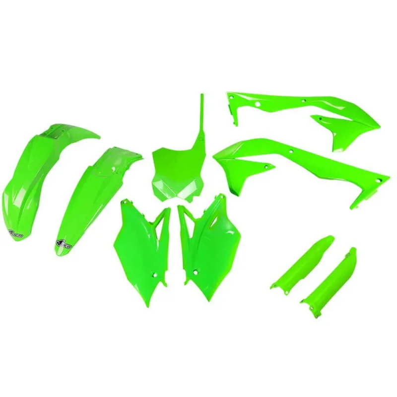 Commander Vite UFO Kit de plastique Kawasaki KXF 450 2016-2017 KAKIT223F-AFLU Fork Protectors &