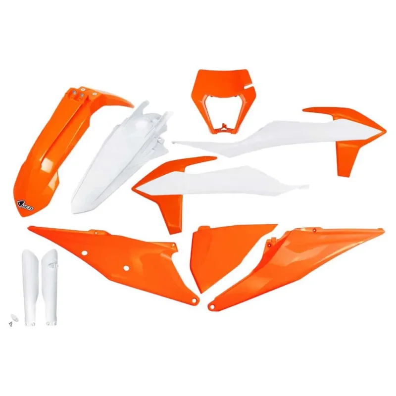 Seulement Aujourd'hui UFO Kit de plastique KTM EXC/EXC-F 2020-2023 With Headlight KTKIT527F-999K Fork Protectors &