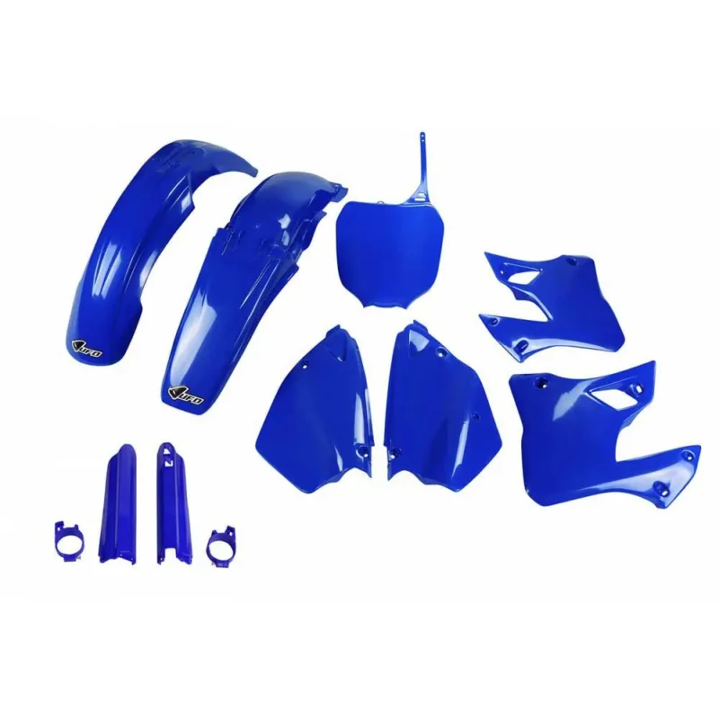 Satisfait Ou Remboursé UFO Kit de plastique Yamaha YZ 125/250 2000-2001 YAKIT300F-089 Fork Protectors &