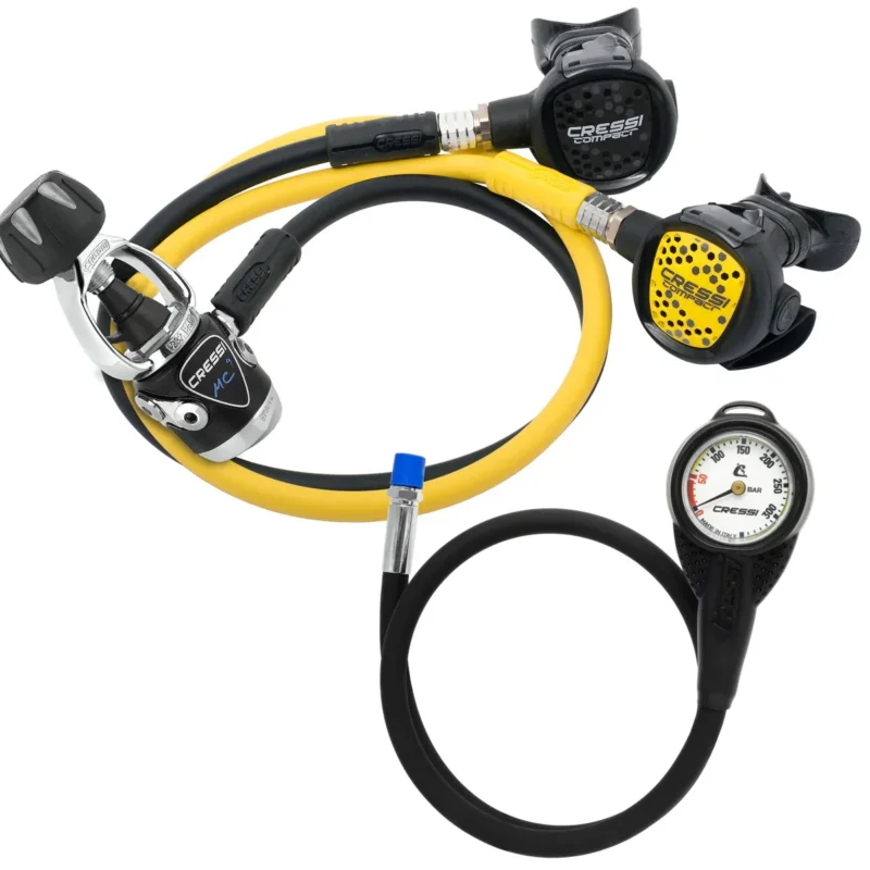 Produit De Marque Cressi MC9 Compact + Octopus + Mini Pressure Gauge