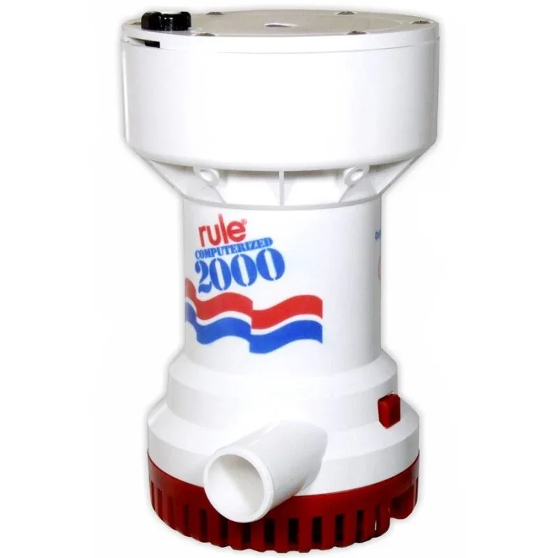 Retour Gratuit Rule Submersible Pump 2000gph Aut. 12V