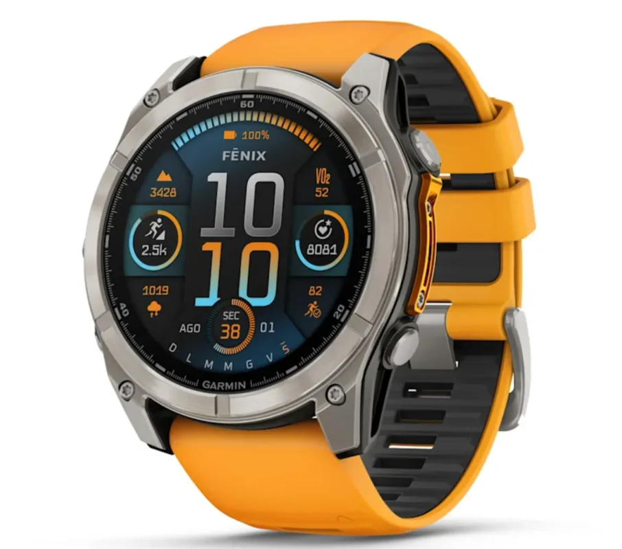 Garmin fenix 8 51mm Titanium Spark Orange Sapphire Acheter Direct