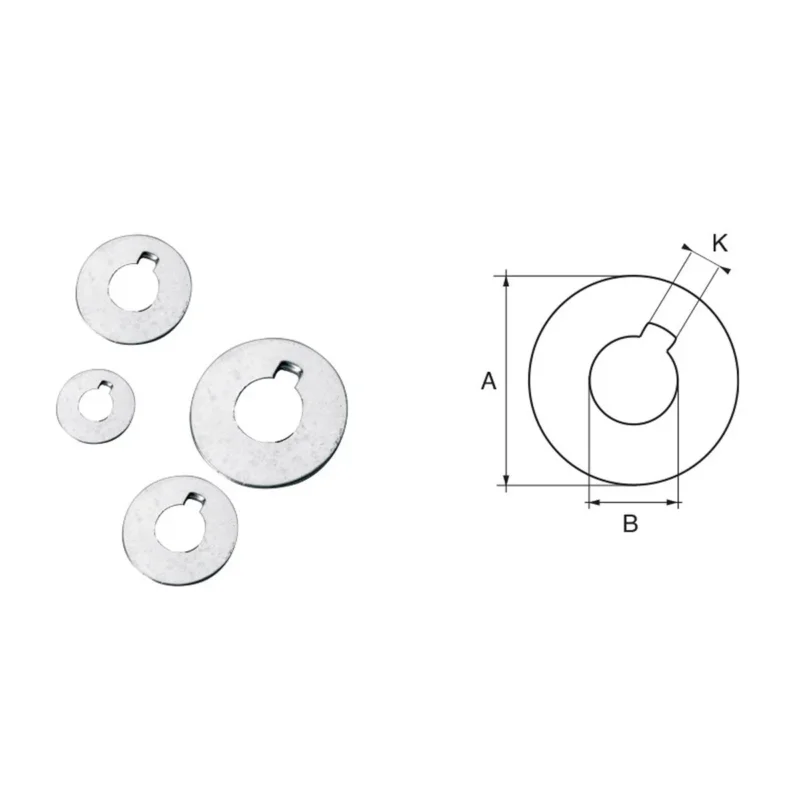 Prix Bas Stainless steel washer for Radice shafts and propellers