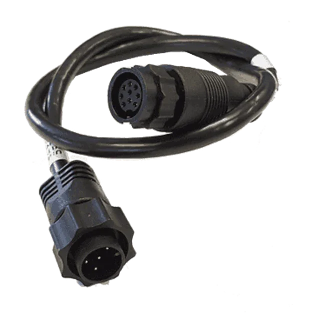 Bon Plan Lowrance cable from Transducer 9 Pin Black to Adapter 7 Pin Blue