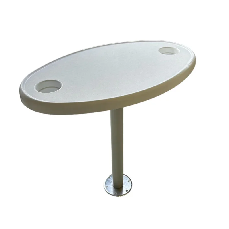 Oval Table with Removable Base - 70x50 cm Expédition Rapide