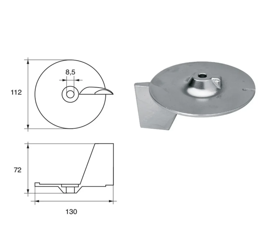 Honda FH-12 HP 75-130 Outboard Motor Anodes Super Prix