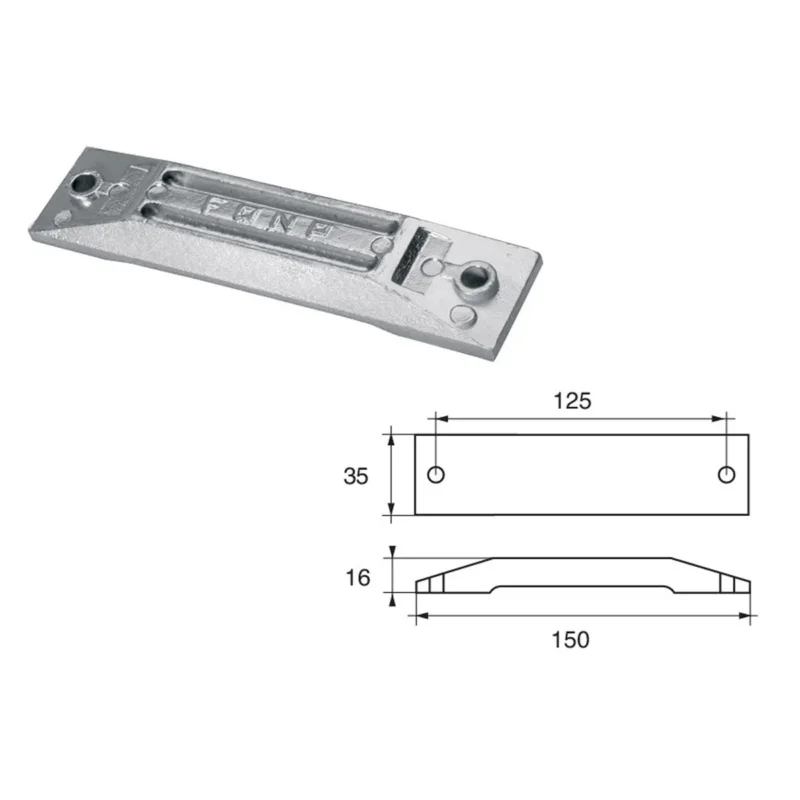Authentique Honda FH-2 HP 40-50 Outboard Motor Anodes