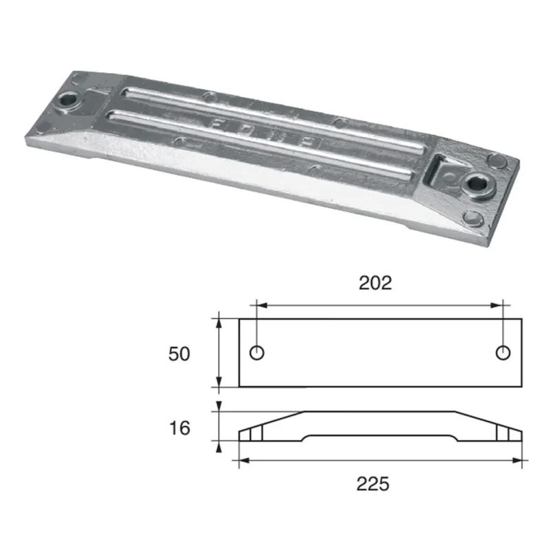 Honda FH-3 HP 75-130 Outboard Motor Anodes Commander Vite