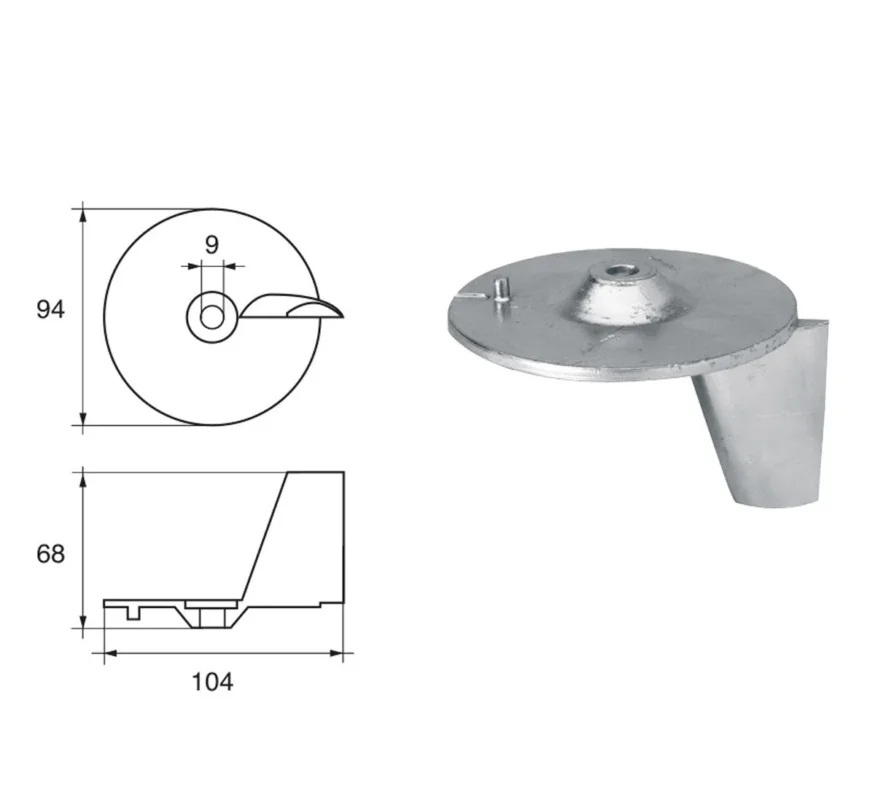 Honda FH-5 HP 25-50 Outboard Motor Anodes Prix Choc