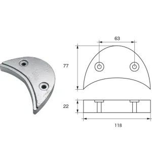 Johnson Evinrude FG-3 HP 90-140 Outboard Motor Anode Réduction