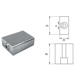 Nouvelle Collection Anodes for Johnson Evinrude Outboard Motors FG-4 BIS HP 60-280