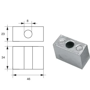 Commander Vite Anodes for Johnson Evinrude Outboard Motors FG-6 HP 60-175