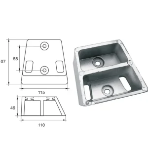 Produit De Marque Anodes for Johnson Evinrude Outboard Motors FG-8 HP 130-385 Cobra
