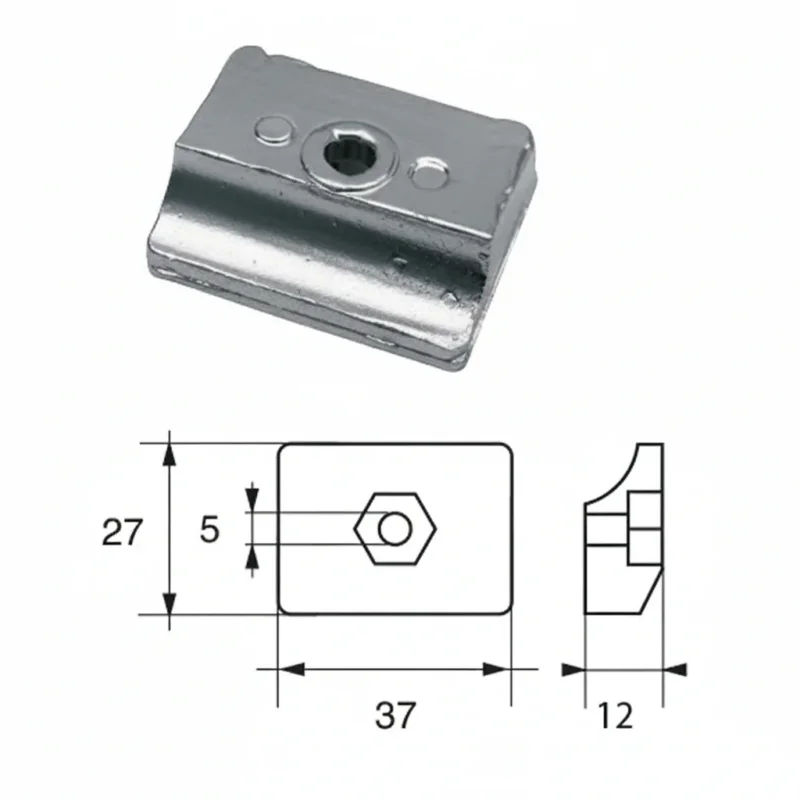 Anodes for Johnson Evinrude Outboard Motors FG-12 HP 9.9-15 4T Bon Plan