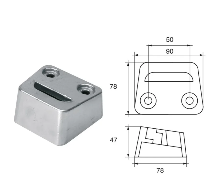Anodes for Johnson Evinrude Outboard Motors F-OMC-25 King Cobra Prix Promo