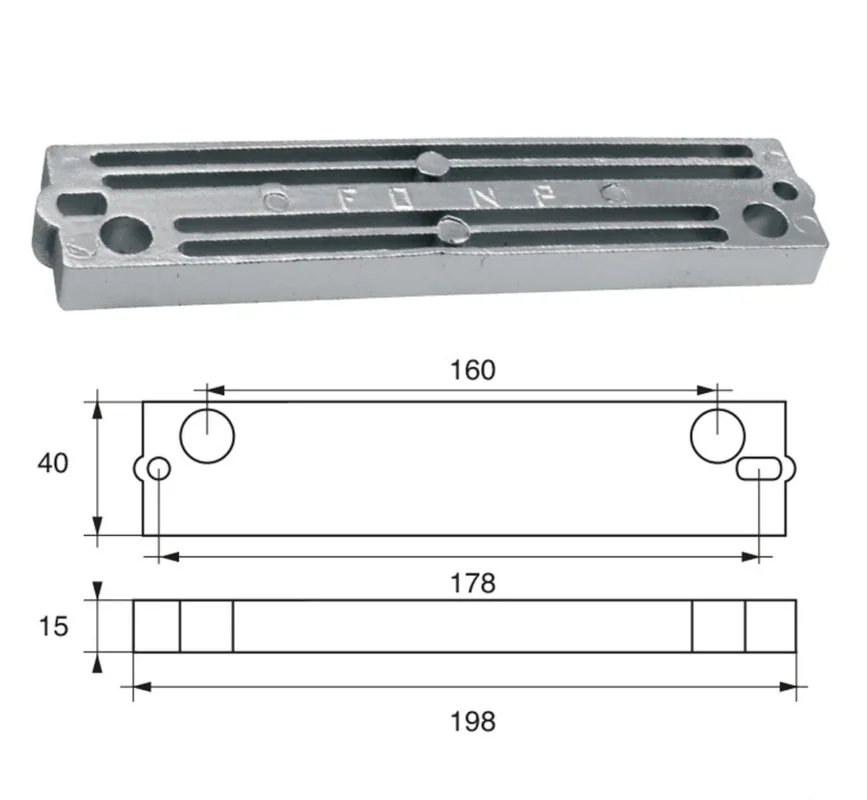 Anodes for Johnson Evinrude Outboard Motors FG-13 HP 70 4T Bon Marché