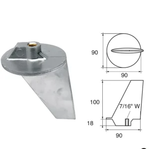 Paiement Sécurisé Anodes for Mercury Mercruiser Outboard Motors FM-2 HP 80-140