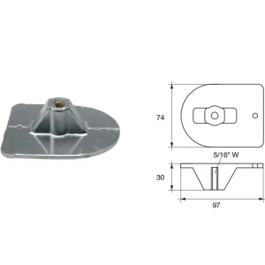 Prix Promo Anodes for Mercury Mercruiser Outboard Motors FM-3 HP 20
