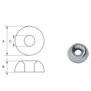 Anodes for Mercury Mercruiser Outboard Motors F-D Bolt-on Anode Expédié Aujourd'hui
