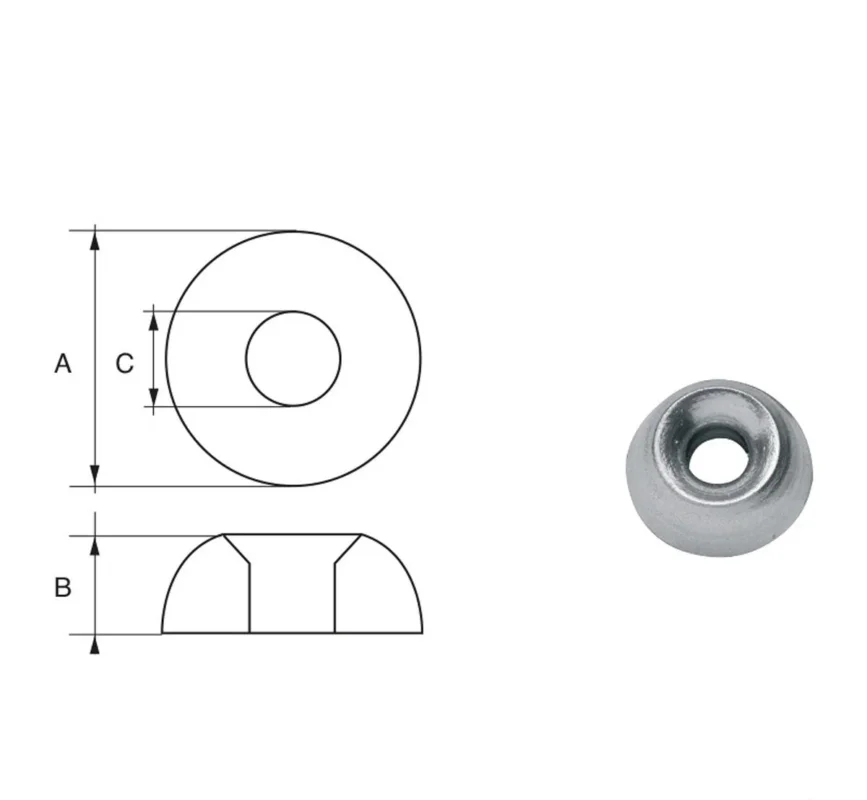 Anodes for Mercury Mercruiser Outboard Motors F-D Bolt-on Anode Expédié Aujourd'hui