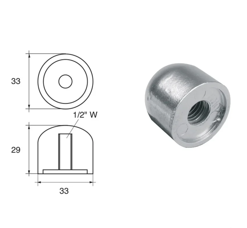 Anodes for Mercury Mercruiser Outboard Motors FM-R Alpha One Bravo One Dernière Chance