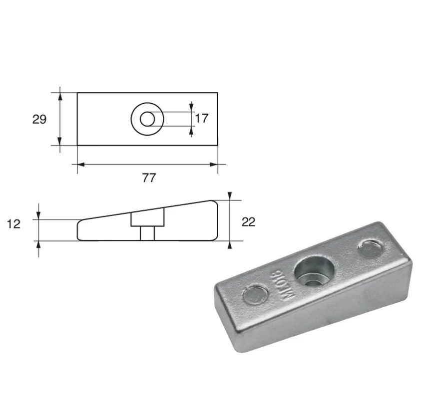 Meilleur Choix Anodes for Mercury Mercruiser Outboard Motors FM-16 HP 75-250 / HP 75 4T