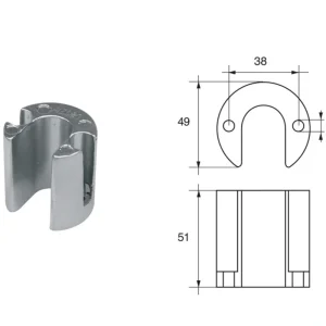 Meilleur Prix Anodes for Mercury Mercruiser Outboard Motors FM-19 Bravo Three