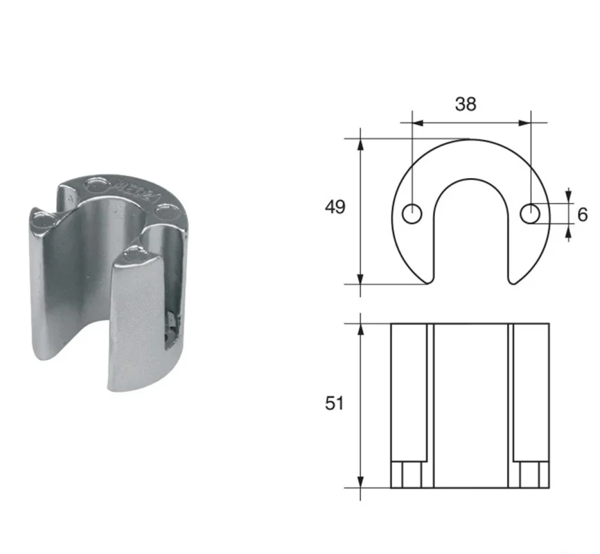 Meilleur Prix Anodes for Mercury Mercruiser Outboard Motors FM-19 Bravo Three