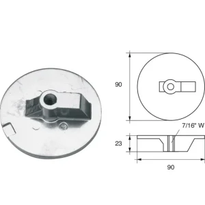 Meilleur Choix Anodes for Mercury Mercruiser Outboard Motors FM-20 HP 150-250 Alpha