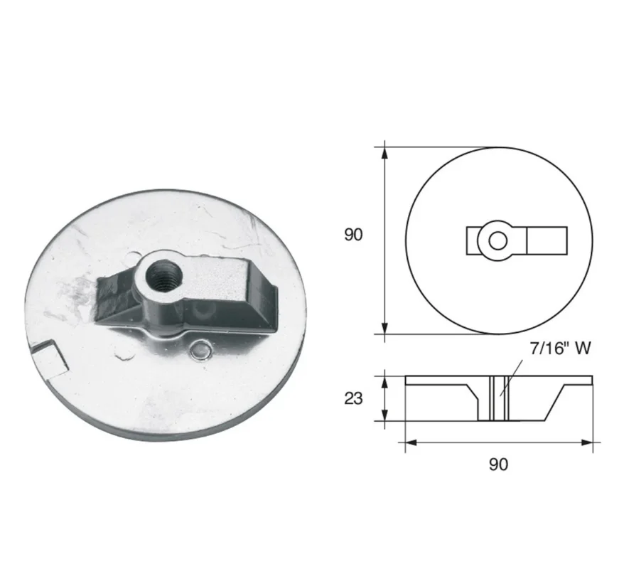 Meilleur Choix Anodes for Mercury Mercruiser Outboard Motors FM-20 HP 150-250 Alpha