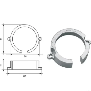 Anodes for Mercury Mercruiser FM-28 BRAVO ONE Outboard Motors Offre Spéciale