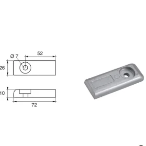 Livraison Express Anodes for Mercury Mercruiser FM-38 HP 215-275 VERADO Outboard Motors