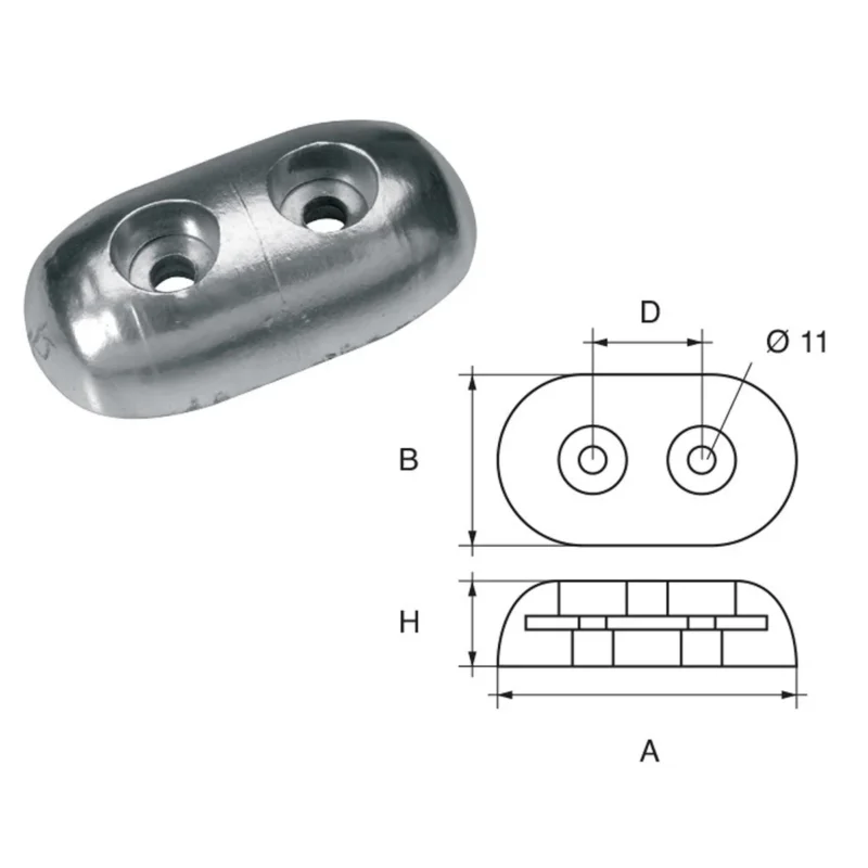Dernière Chance Hull Anode Polipodio FX-1 1.00 kg