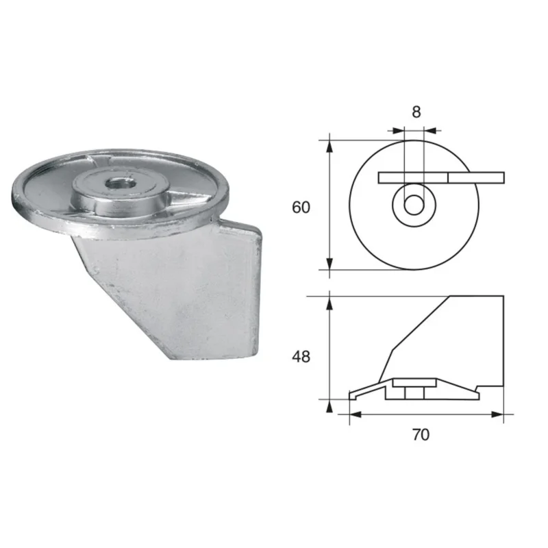 Suzuki Outboard Engine Anodes F-M-9/S HP 55-65 Réduction