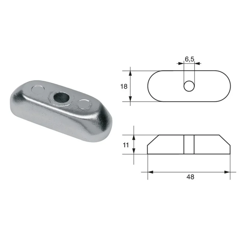 Commander Vite Suzuki Outboard Engine Anodes FM-34/S HP 9.9-15 4T