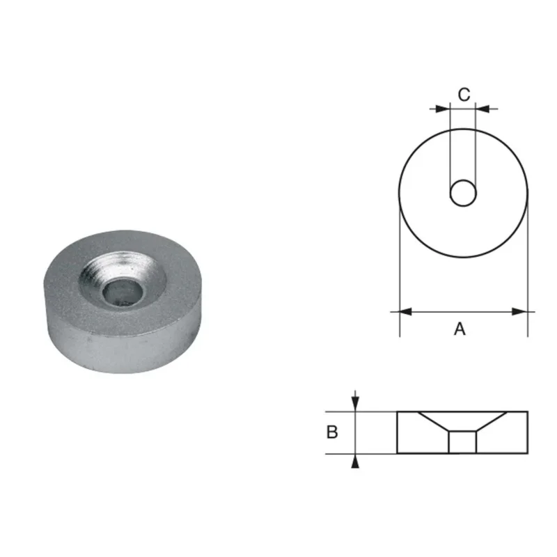 Tohatsu-Nissan Outboard Engine Anodes F-T0-5 HP 2.5-8 Bon Plan