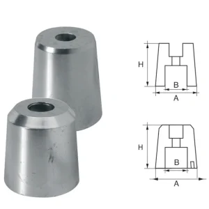 Reggiani propeller shaft anodes - Cylindrical socket caps Usine Directe
