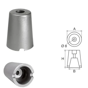 Solè propeller shaft anodes - Conical socket caps Nouveauté