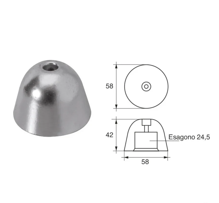 Vetus hexagonal anode 60 F-BC-2 Bon Plan