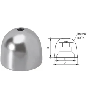 Vetus conical anodes stainless cap Offre Exclusive