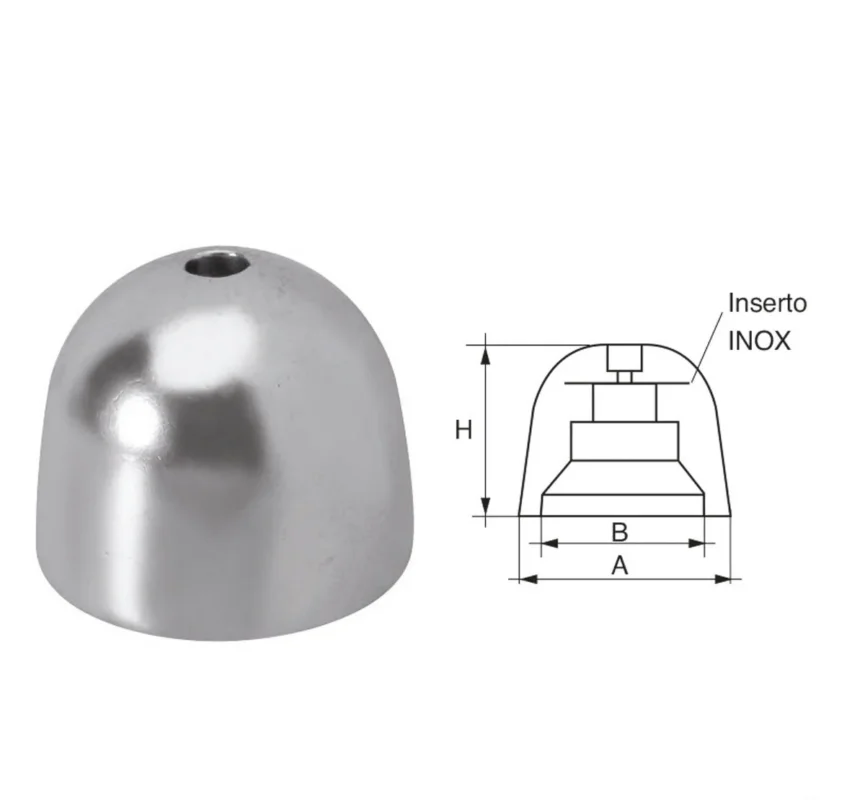 Vetus conical anodes stainless cap Offre Exclusive