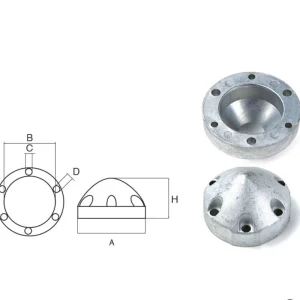 Super Prix Max-prop 3-blade propeller anode OG010/6F