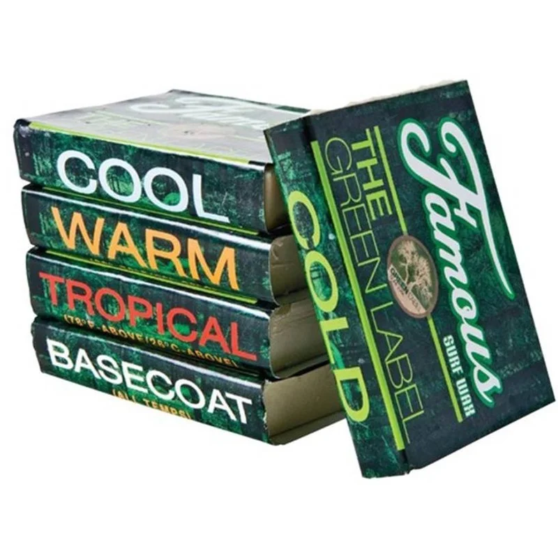 Super Prix SURF WAX Famous Green Label - BASECOAT