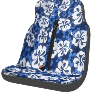 Remise Housse de siege Double pour Van Surfpistols Hibiscus - Bleu