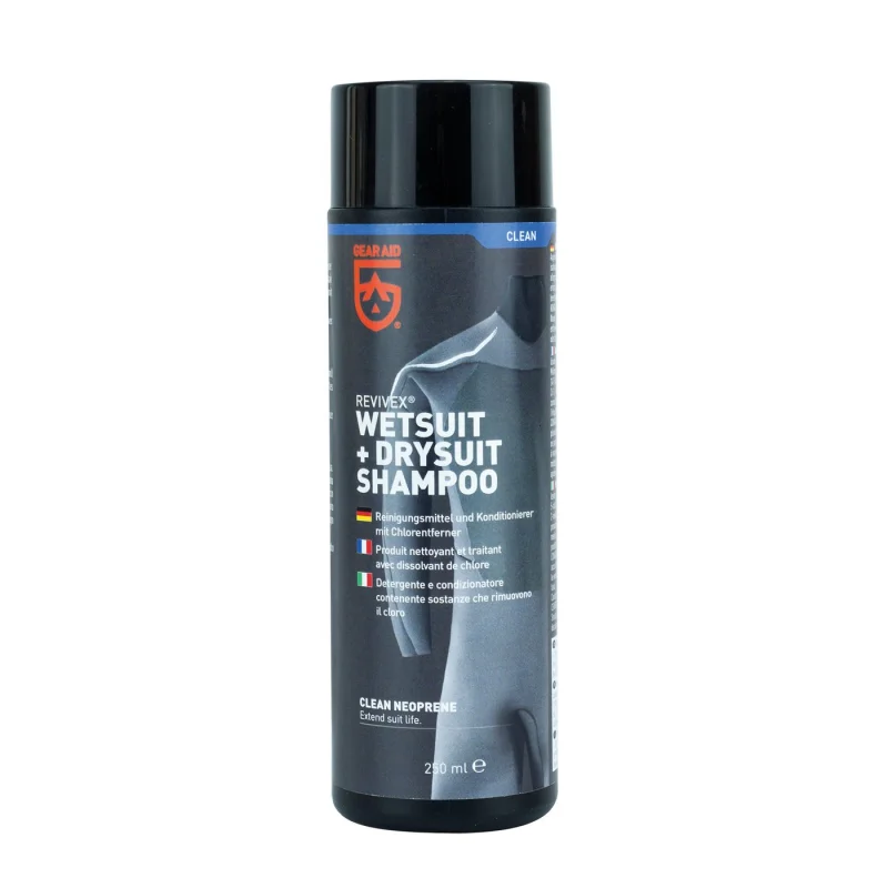 Nouvelle Collection Shampoing détergent pour le nettoyage des combinaisons néoprène - GEAR AID REVIVEX Wetsuit + Drysuit Shampoo