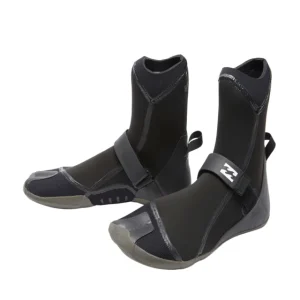 Chaussons de surf Billabong 5mm Furnace avec orteil séparé - Black Expédié Aujourd'hui