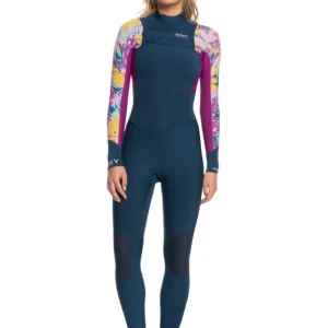 Prix Choc Combinaison de surf zip poitrine Roxy 5/4/3mm Swell Series - Anthracite Hot Tropics