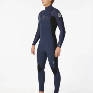 Paiement Sécurisé Combinaison Ripcurl Dawn Patrol 4/3 Zip poitrine - Dark Navy
